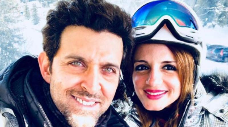 The picture with Hrithik Roshan that Sussanne Khan shared on Instagram.