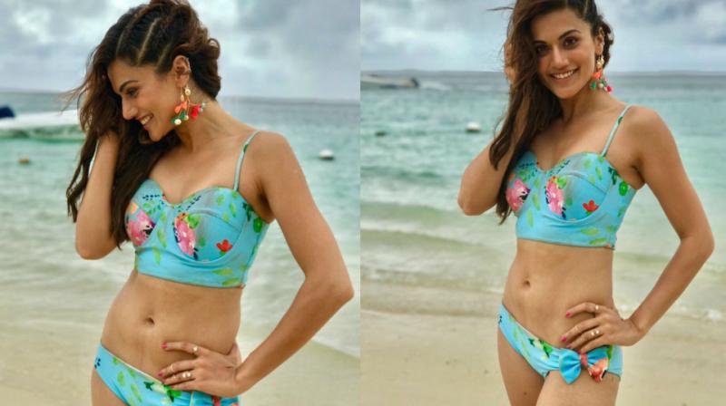 The pictures that Taapsee Pannu had posted on Twitter.