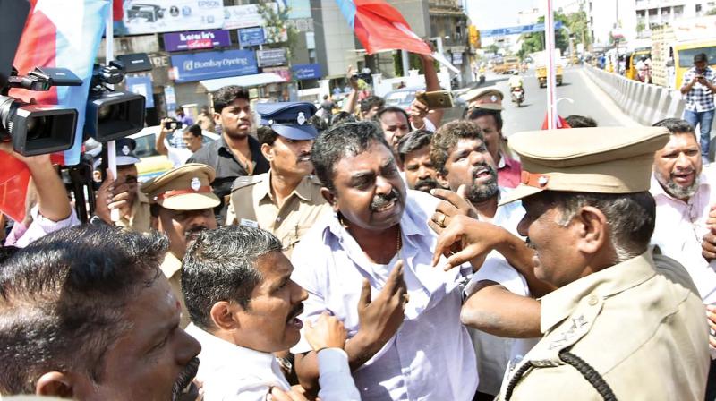 Chennai: VCK members state statewide protests