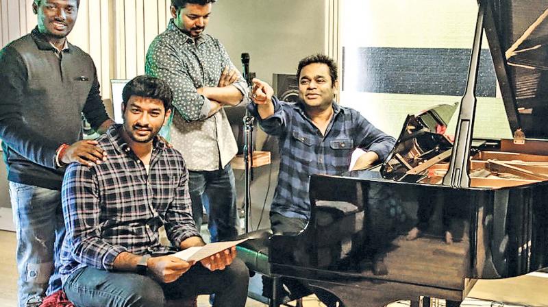 Vijay croons for ARR for first time