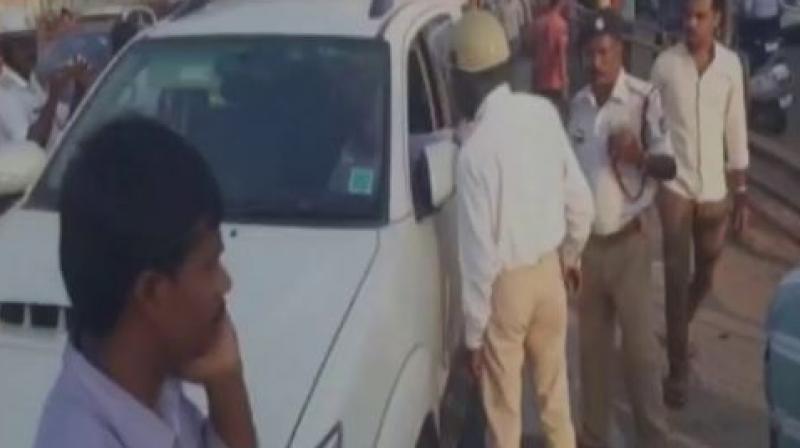 Despite being hit, Sairam managed to get out of the SUV and take a bus, police said. (Photo: Twitter | ANI)