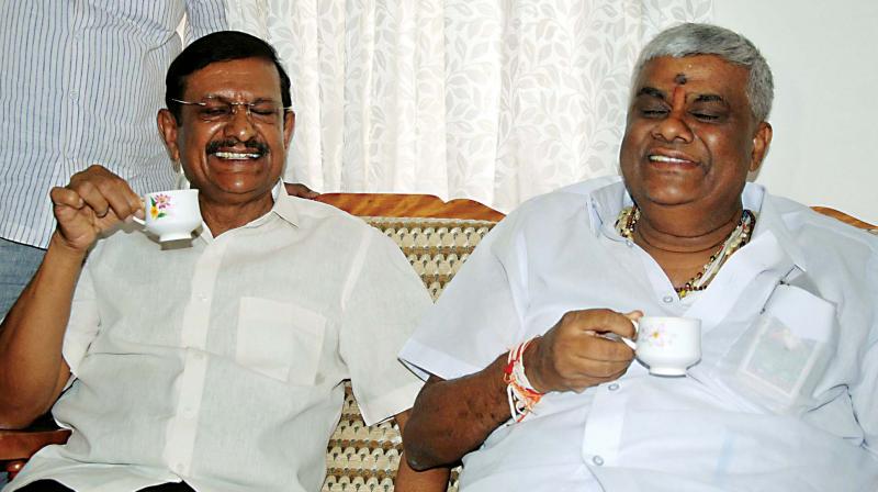 Hassan: Revanna meets longtime foe Shivaram, seeks help for son