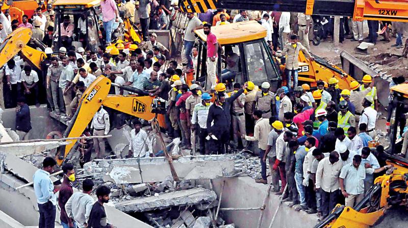 Hubballi: Two dead, 30 trapped in building collapse