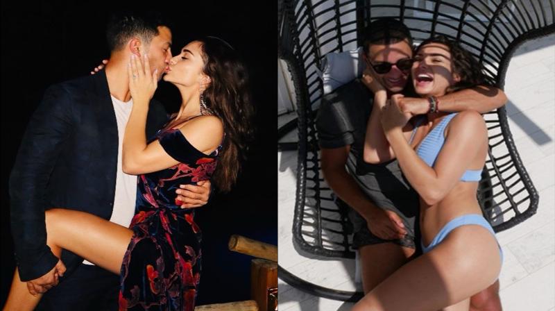 Passionate kiss to fun moments, Amy Jackson shares adorable pics with fiance George