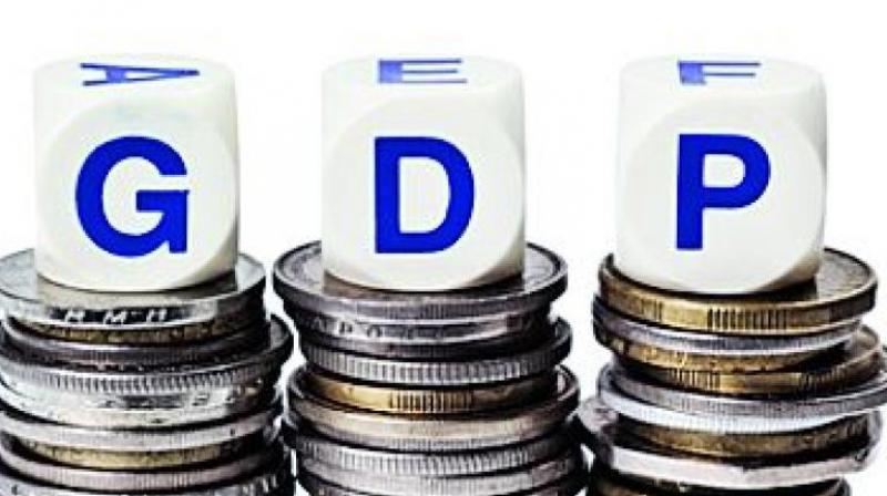 Indias GDP growth has fallen to below six per cent in the first quarter and is expected to fall further in the second.