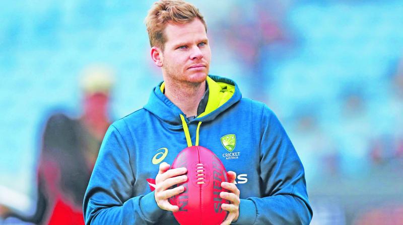 Steve Smith goes from crease to nets ahead of Ashes return