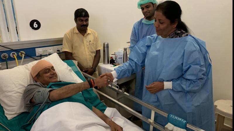 Civility a rare virtue in politics: Tharoor after Sitharaman visits him in hospital