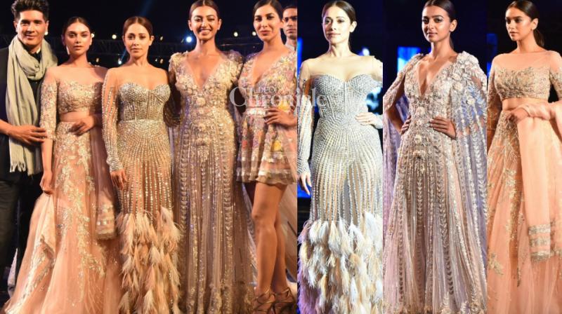 Aditi, Radhika, Nushrat unveil Manishs summer couture with aplomb