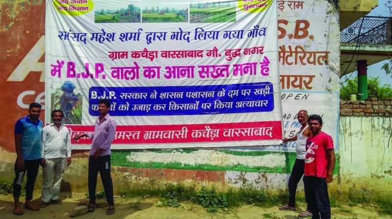 Stay out, Noida village tells MP