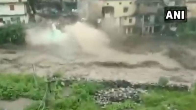 Video: Cloudburst washes away houses in Uttarakhand\s Chamoli, 6 dead