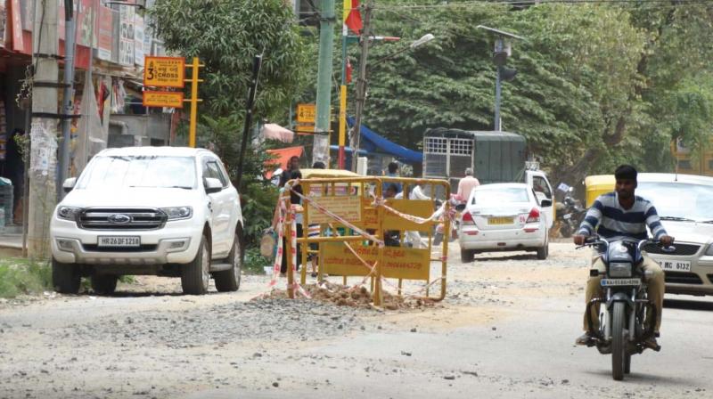 Bengaluru: Kasturinagar Main Road dug up for almost a year!