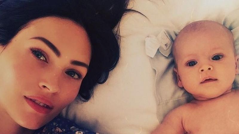 Megan Fox posted this picture on Instagram with her munchkin Jouney. (Pic courtesy: Instagram/the_native_tiger).