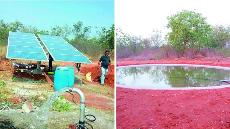 A solar-powered drinking water facility. (Photo: DC)