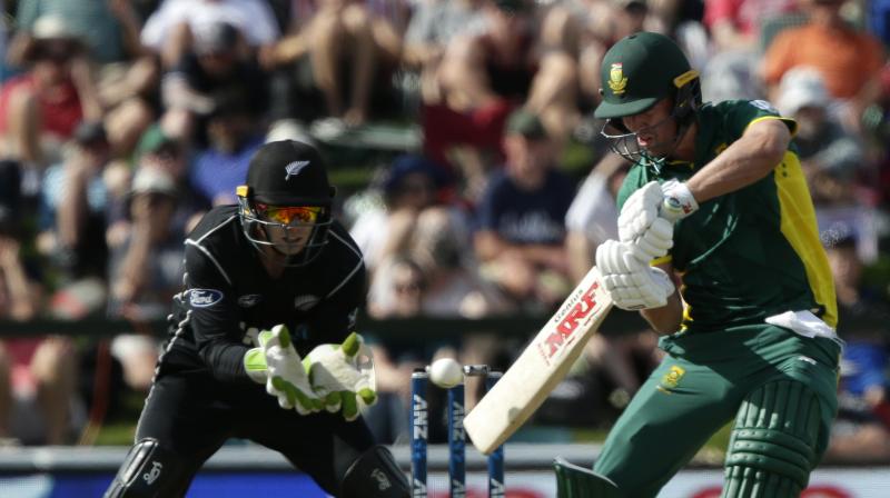 AB de Villiers in action against New Zealand. (Photo: AP)