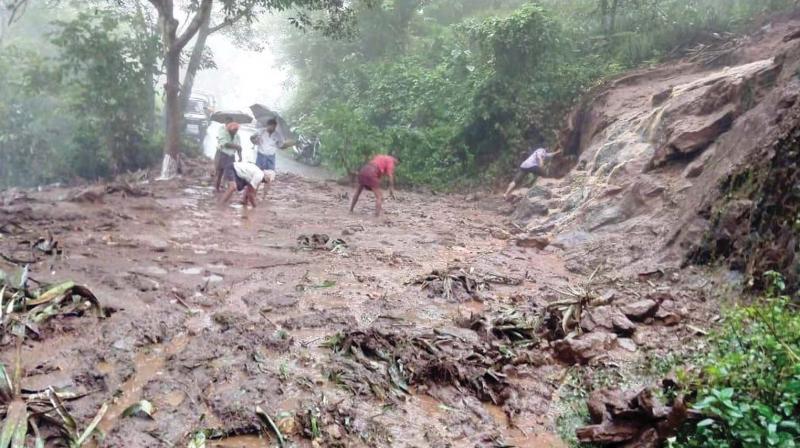Some had even remarked that the occurrence of landslides in deep forests during this period indicates that quarrying has nothing to do with the phenomenon. This stupidity was mouthed by quarry owners and repeated their well-wishers in Kerala Assembly. (In pic: A scene of landslide in Idukki)