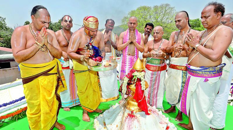 Maha Samprokshanam at Bhu Varahaswamy temple