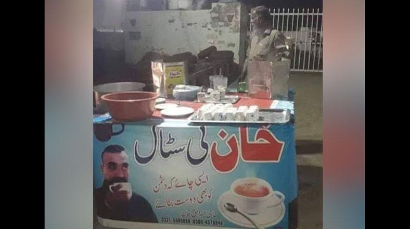Tea stall in Pakistan depicts IAF pilot Abhinandan as harbinger of friendship