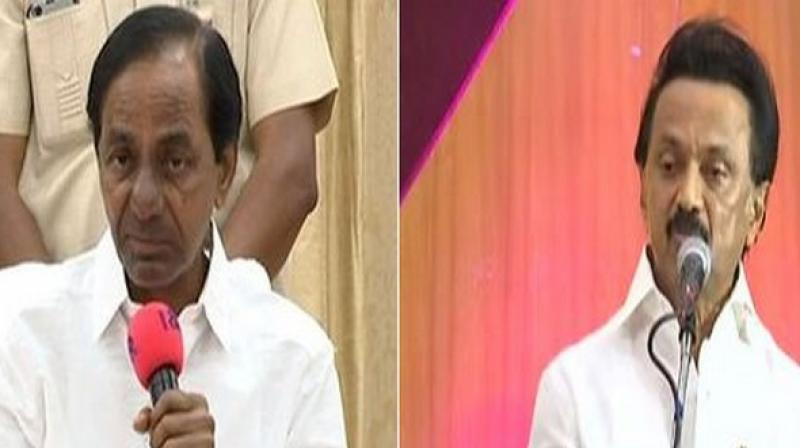 KCR to meet MK Stalin today; steps up efforts to form third front