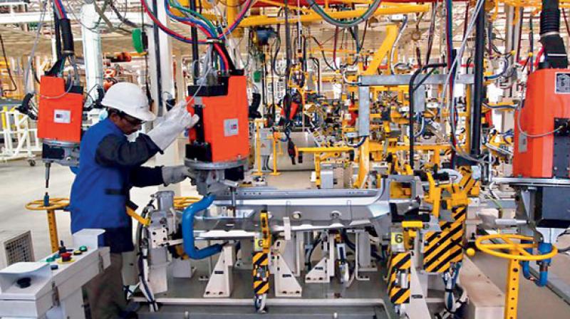 Industrial output declined by 0.3 per cent as against a growth of 4.8 per cent a year ago. (Photo: PTI)