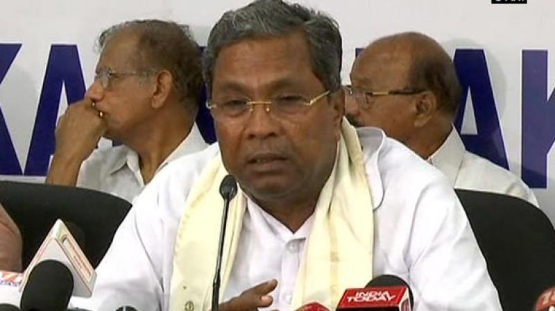 Earlier today, Siddaramaiah refuted claims about him being the reason behind the crisis. (Photo: ANI)