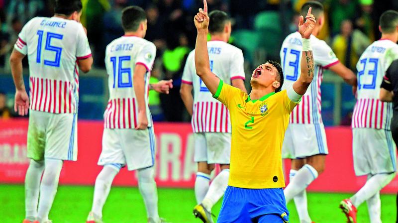 Brazil survive shootout to enter Copa semifinals