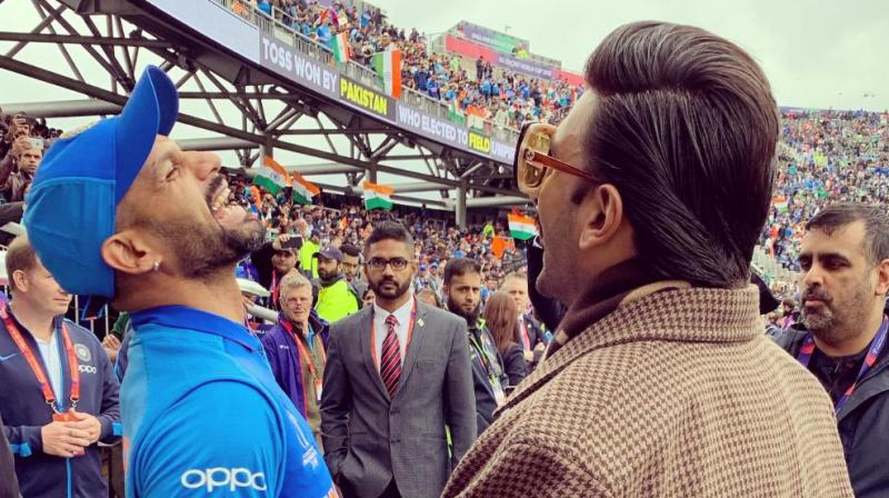 ICC CWC\19: Look who\s keeping Dhawan entertained at IND-PAK clash