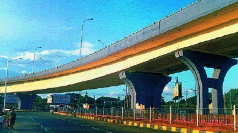 The project involves a twolane one-way underpass from Allwyn Crossroads from Gachibowli crossing Botanical Garden junction at first level. Beyond this, it splits into three-lane flyover towards Hitec City crossing Kothguda junction and a threelane flyover crossing Kothaguda and Kondapur. (Representational image)