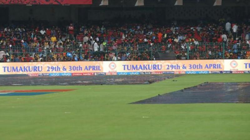 The clash between Sunrisers Hyderabad and Kolkata Knight Riders could be under threat of a wash-out, as thunderstorms are expected on Wednesday evening. (Photo: BCCI)