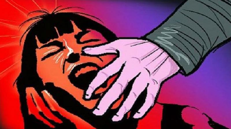 A drunken man on Sunday raped his daughter at Kambadur in the district.