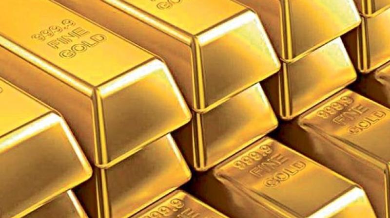 Globally, gold was trading 0.10 per cent higher at USD 1,282.50 an ounce in Singapore.