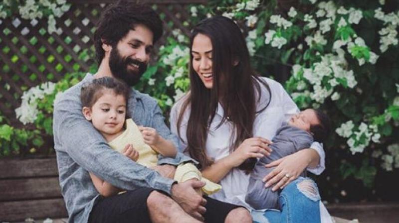 Shahid Kapoor and Mira Rajput with their kids. (Courtesy: Instagram/ mira.kapoor)