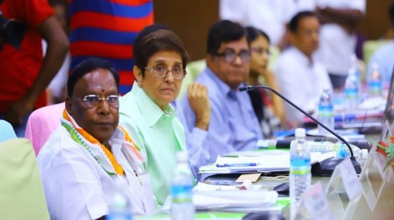 Both Bedi and Narayanasamy have locked horns over administrative issues since the former top cop took office in 2016. (Photo: ANI)