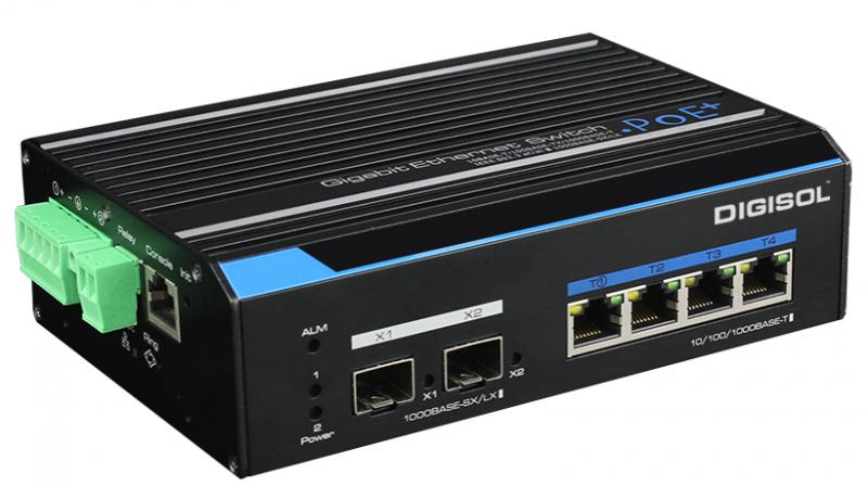 DIGISOL launches L2-Managed Din-Rail industrial Gigabit PoE Switch