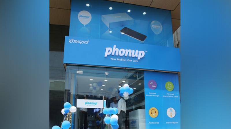 Phonup (www.phonup.in), a joint venture between Franchise India and Phonup Italy (www.phonup.com), launched its first store in Karnataka, Bengaluru on Friday. (Photo: ANI)