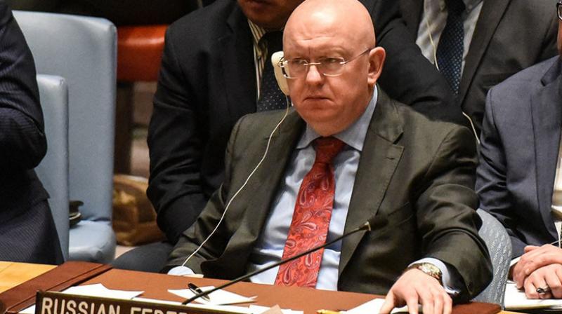 We have told our British colleagues that youre playing with fire and youll be sorry, Russian UN Ambassador Vassily Nebenzia said during a more than 30-minute speech that attempted to poke holes in Britains allegations against Moscow. (Photo: AFP)