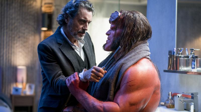 Ian McShane and David Harbour share great chemistry in \Hellboy\