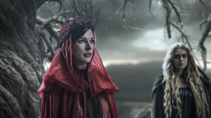 See photo: Milla Jovovich as the Blood Queen for Hellboy!