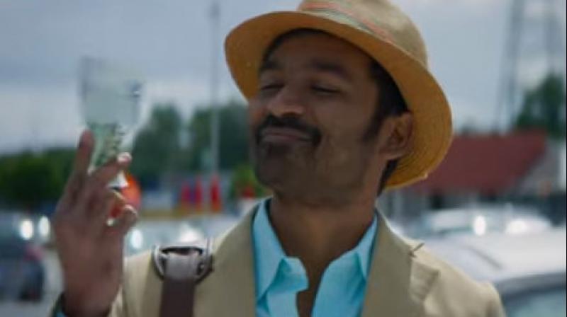 Dhanush in the still from the song.