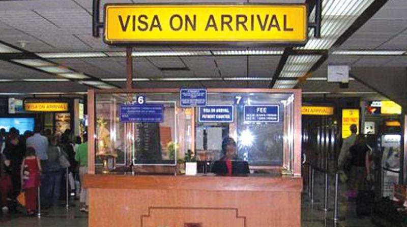 A visa on arrival counter at the airport. (Representational image)