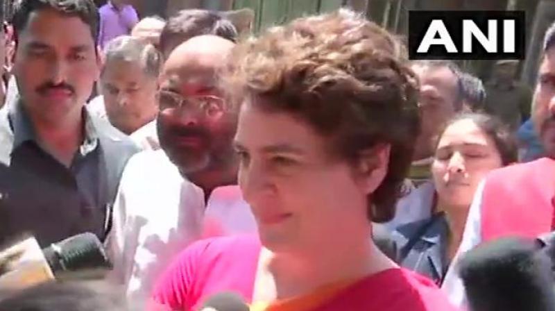 Priyanka said, BJP should tell what they have done in their five years when they are in power. (Photo: ANI)