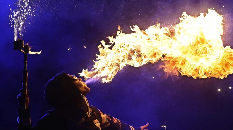 Fire comes to life at Belarus Festival