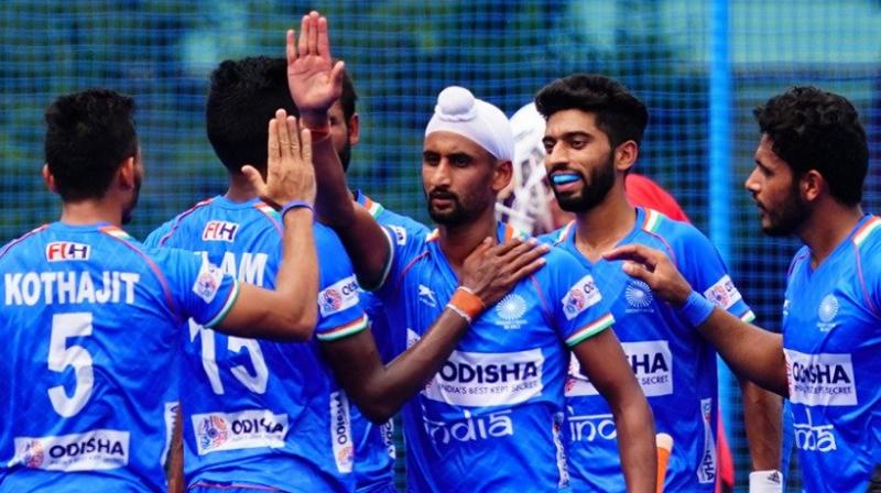 Indian men\s hockey team win the final of Olympic Test Event