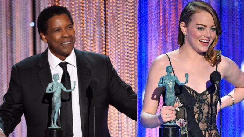 Denzel Washington and Emma Stone took home the Best Actor and Best Actress trophies for their performances in Fences and La La Land respectively.
