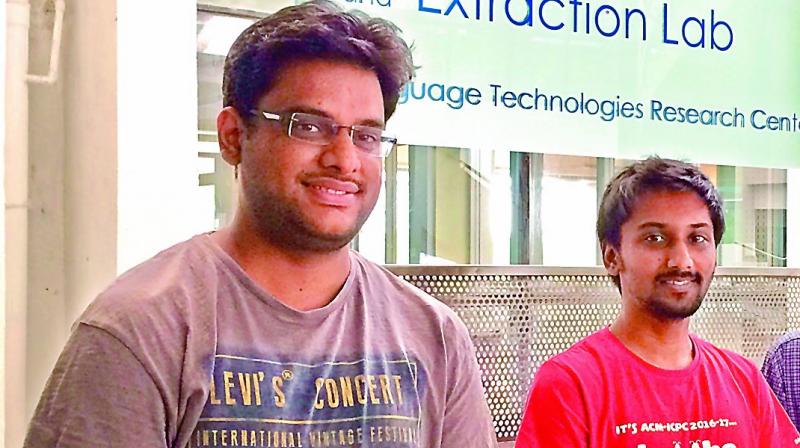 Shashank Gupta and Pinkesh Badjatiya work at IIIT-Hyderabads Information and Retrieval Extraction Lab (IREL)