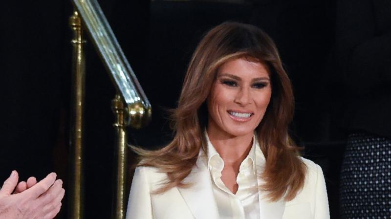 U.S. First Lady Melania Trump attends the State of Union Address. (Photo: AFP)