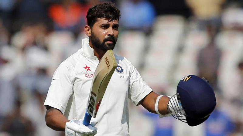 Murali Vijay scored 129 off 132 balls, racing from 52 to the three-figure mark in the space of 27 balls, including taking 26 runs off one over during Indias warm-up game against Cricket Australia XI ahead of the first Test against Australia. (Photo: AP)