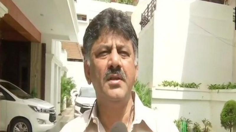 Citing the law, Shivakumar observed the MLAs were elected on Congress ticket and voting against the party during a confidence motion in the Assembly would lead to loss of membership of the House. (Photo: ANI)