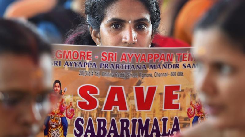 CM Pinarayi Vijayan, however, said that no one would be allowed to block devotees from proceeding to Sabarimala. (Photo: File | PTI)