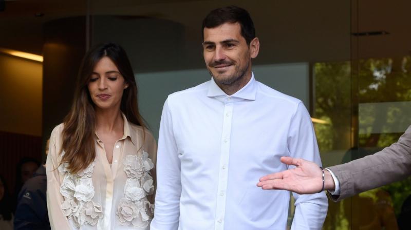 Carbonero, with whom Casillas has two children, announced via her Instagram page that she had undergone successful surgery on ovarian cancer. (Photo: AFP)