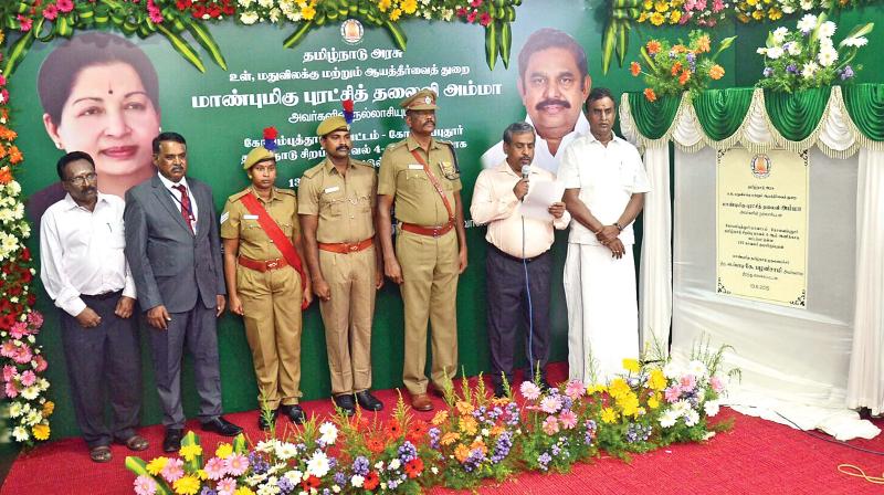 Edappadi K Palaniswami launches new police quarters in Coimbatore